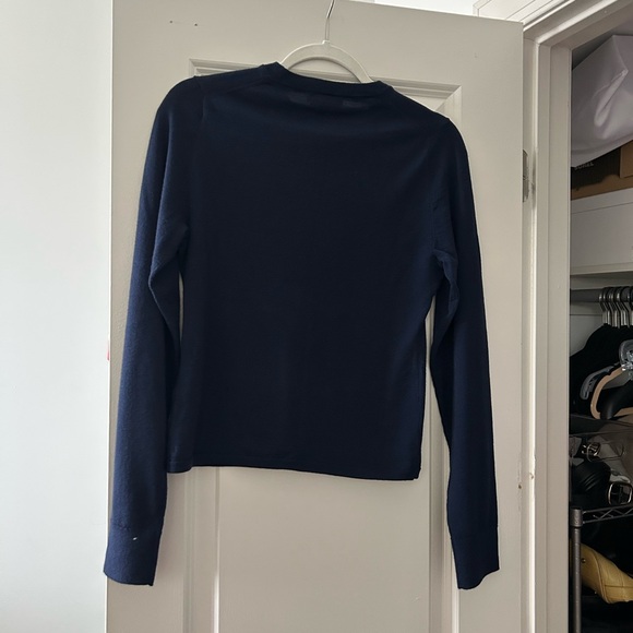 J. Crew Margot Wool Sweater in Navy, size M - Picture 2 of 4
